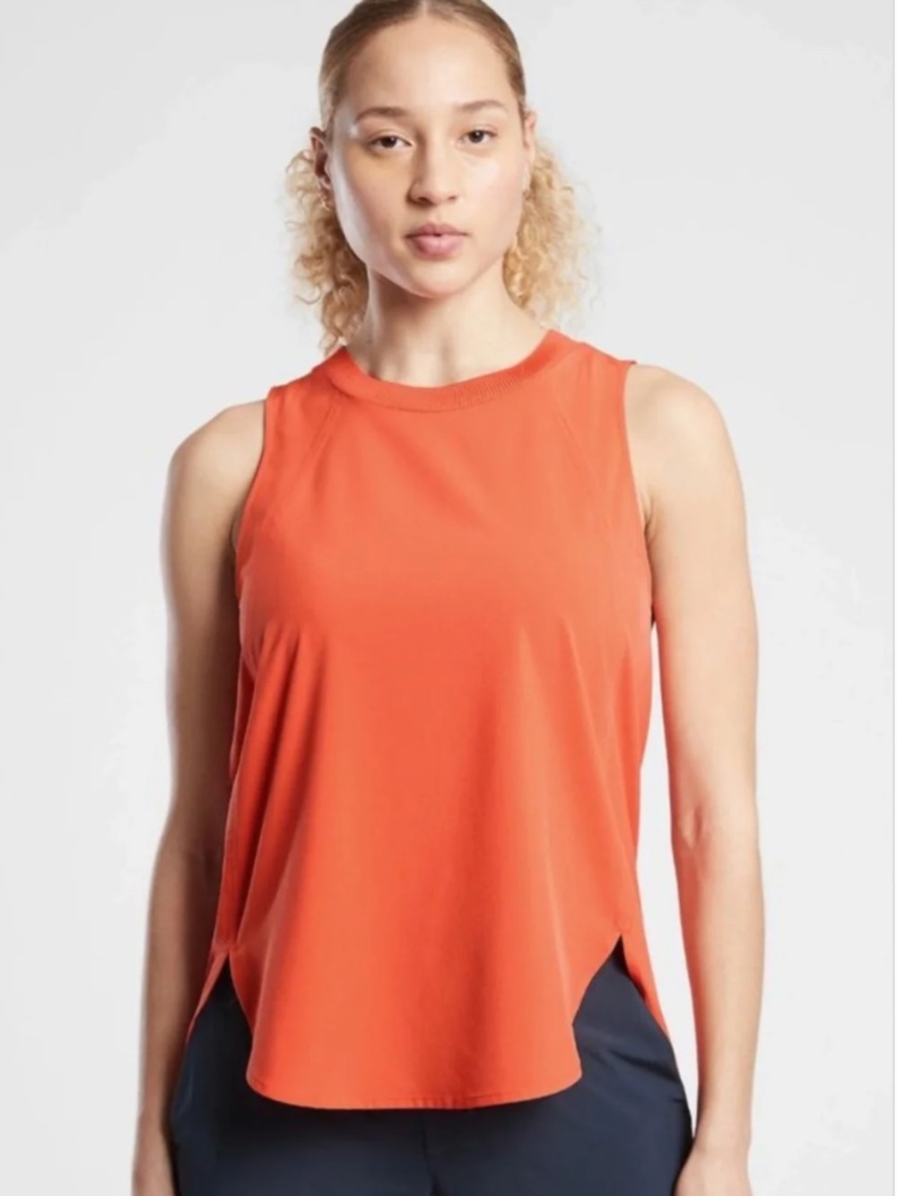 Athleta Zephyr Tank Orange Haze XS